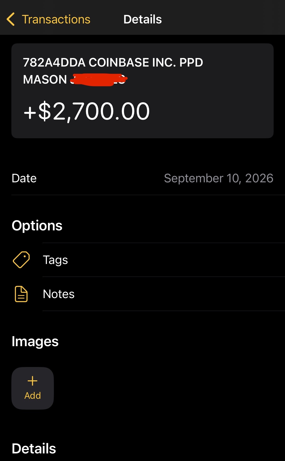 Payout proof: $2,700 brand payment received